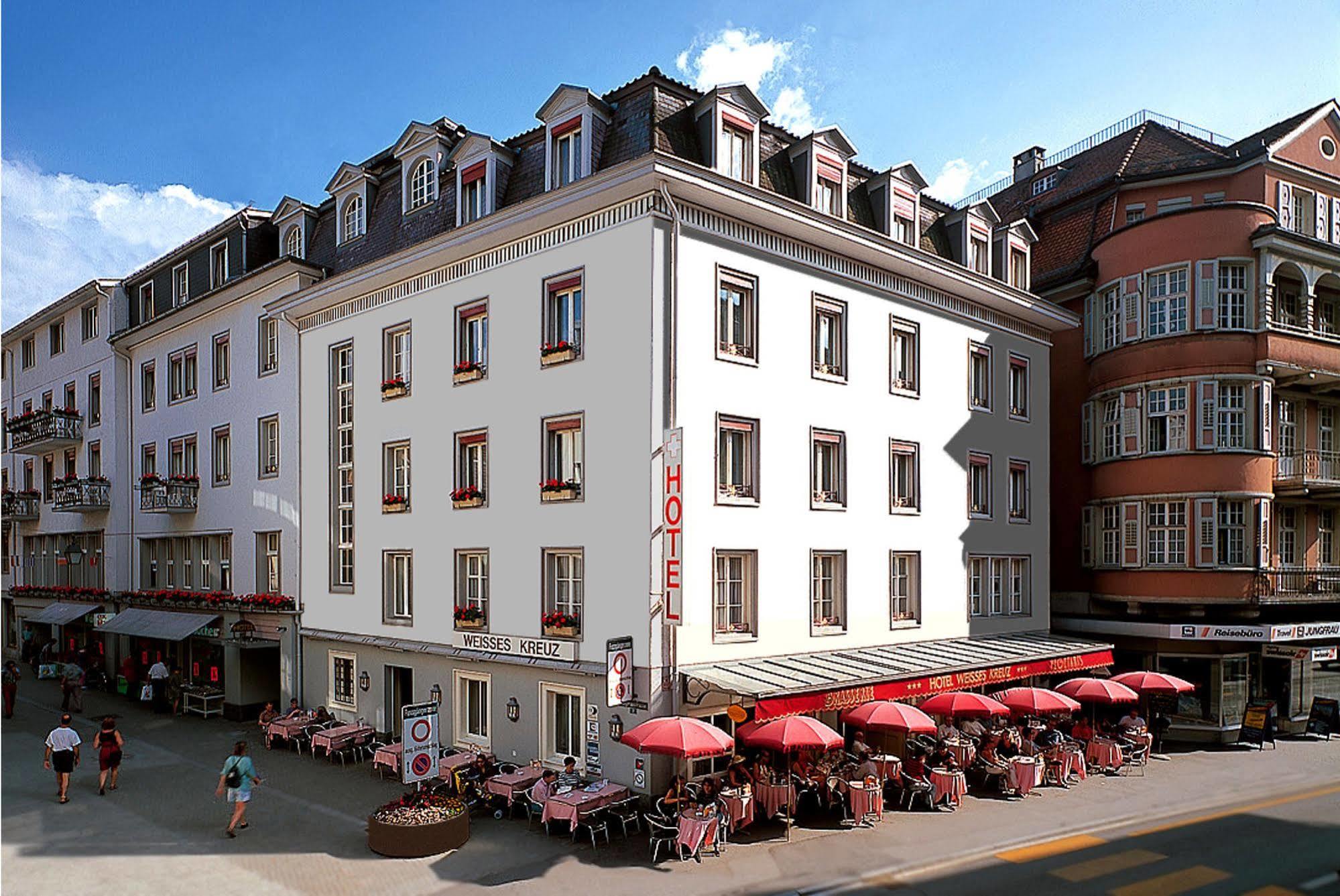 Hotel Weisses Kreuz Interlaken Exterior foto